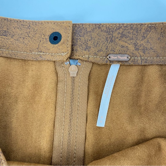 Free People Camel Rumi Ruched Mini Skirt NWT - Picture 8 of 10